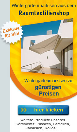 Wintergartenmarkisen im Onlineshop kaufen